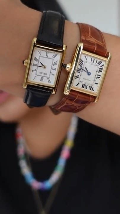 cartier tank watch dupe|seiko cartier tank style watch.